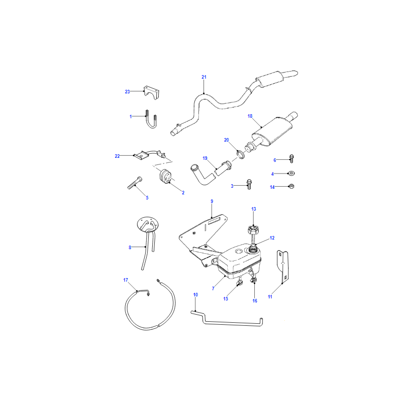 ESR1909LR Support réservoir d expansion d origine pour Range Rover Classic