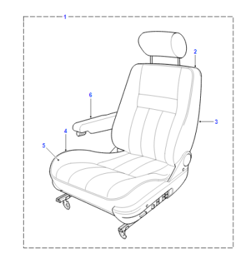 Housse assise avant cuir...